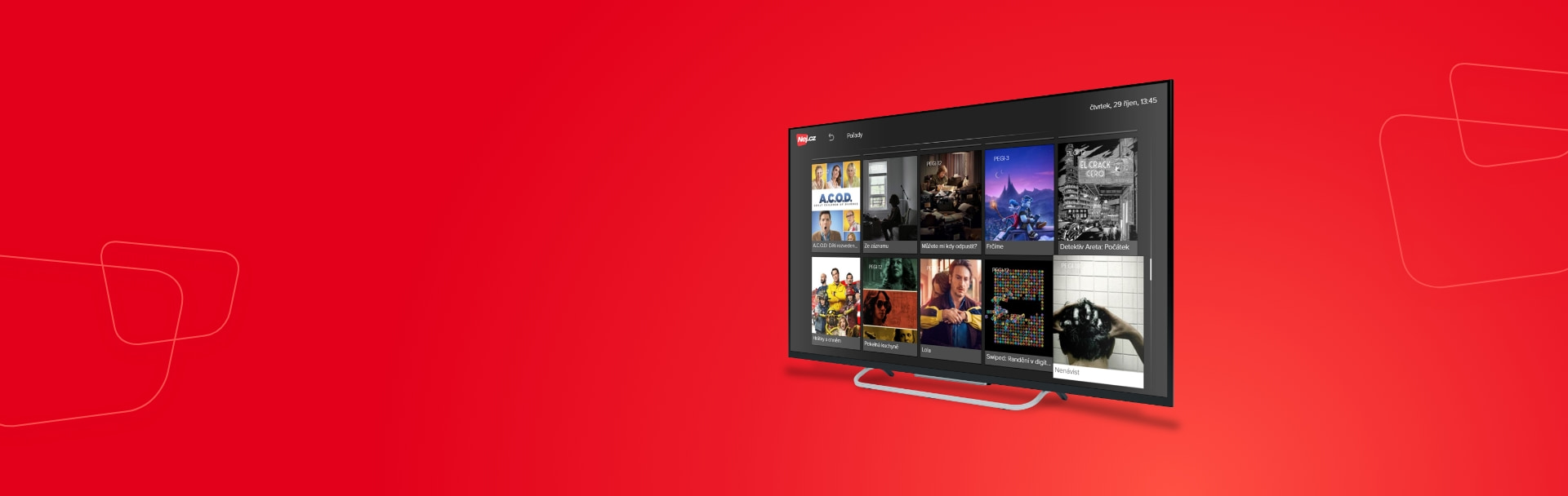 Televize NejTV - Vyberte si z více než 200 kanálů, které vás baví