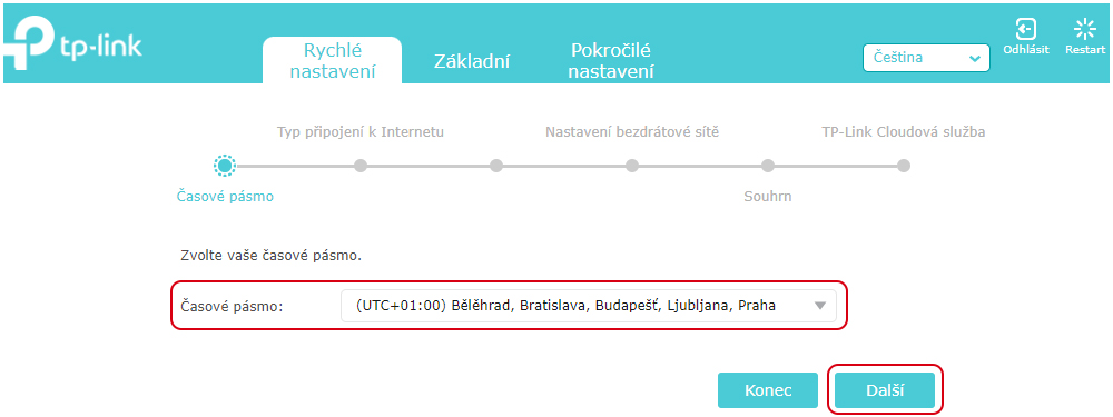 Nastavení Wi-Fi routeru